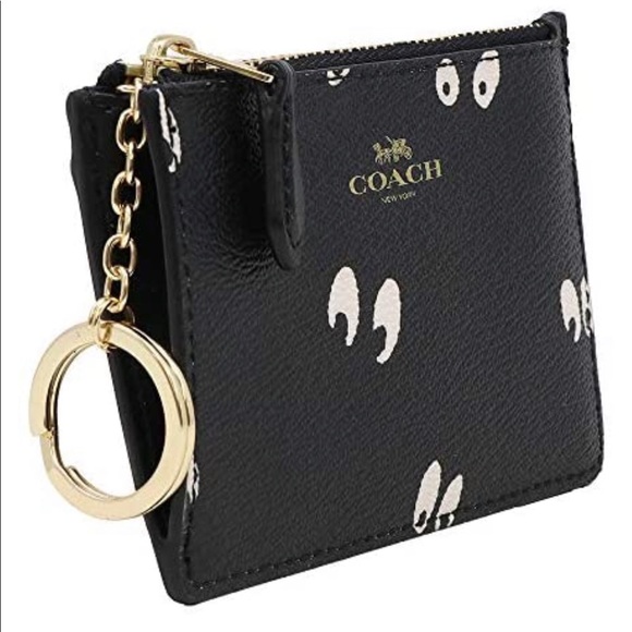 Coach Accessories - Coach Disney Snow White 7 Dwarf Eyes ID/Key Wallet